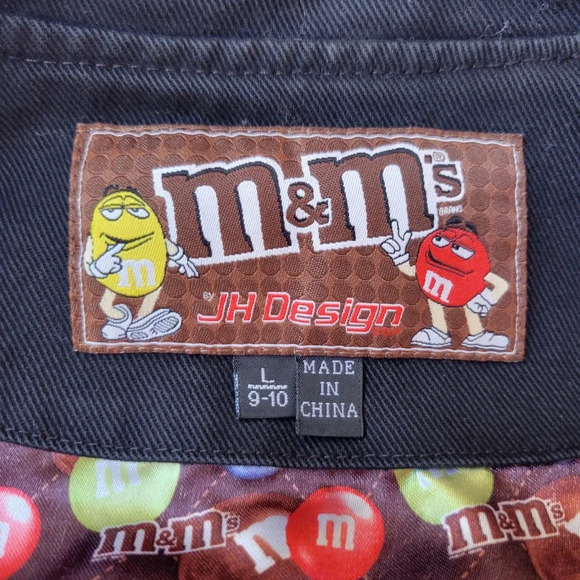 Vintage JH Design M&Ms Racing Jacket Character with Attitude Youth Size L 9-10 - Picture 14 of 16